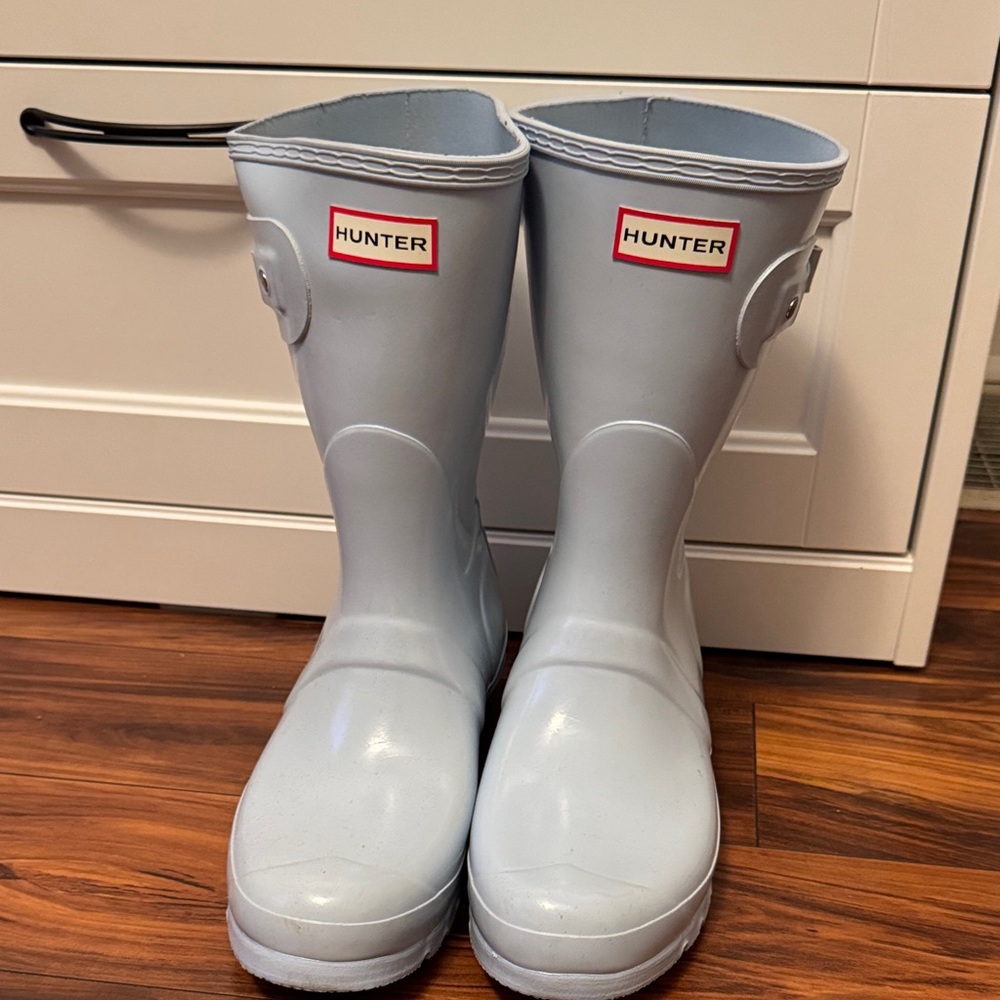 Hunter Sky Blue Waterproof Boots